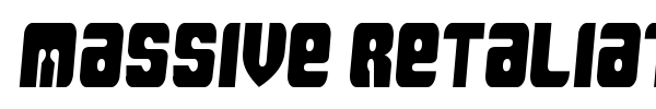 Massive Retaliation font preview